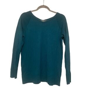The Limited Teal V Neck Knit Sweater Size Large